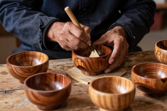 藏式木碗-展庭百科汇
