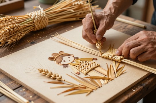 麦草艺画