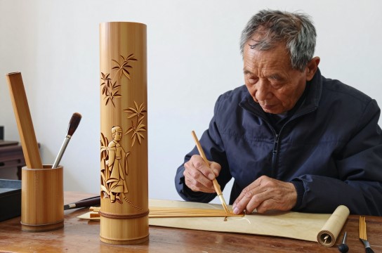 宝庆竹刻-展庭百科汇