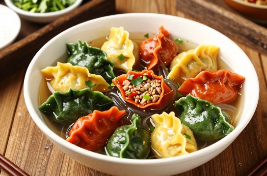粉汤彩饺