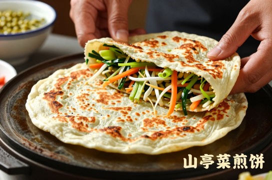 山亭菜煎饼是哪里的特产?_山东风味小吃介绍-展庭百科汇