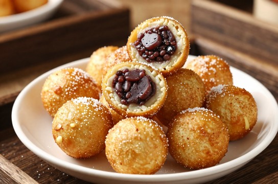 猪油夹沙球-展庭百科汇