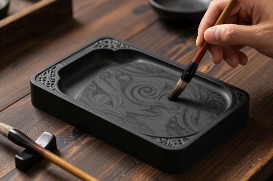 石柱金音石砚-展庭百科汇