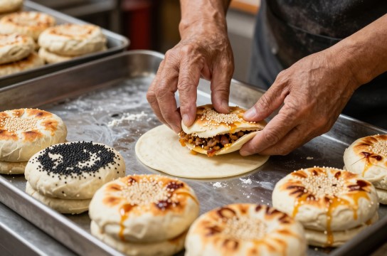 明顺斋烧饼-展庭百科汇