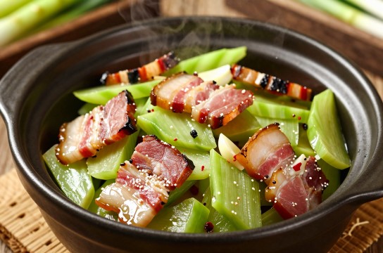 莴笋焖腊肉