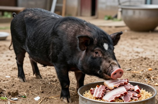 粉蒸黑猪肉-展庭百科汇