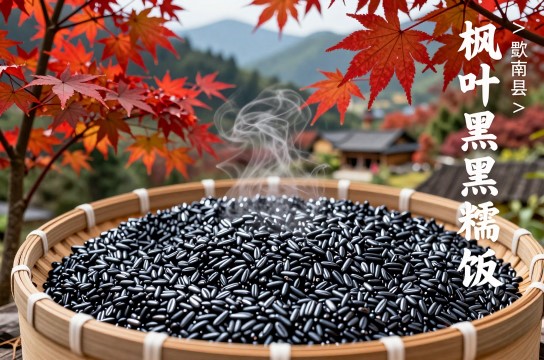 枫叶黑糯饭-展庭百科汇