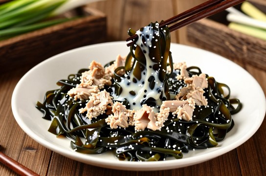 扒鸡茸发菜
