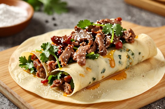 风味牛柳卷